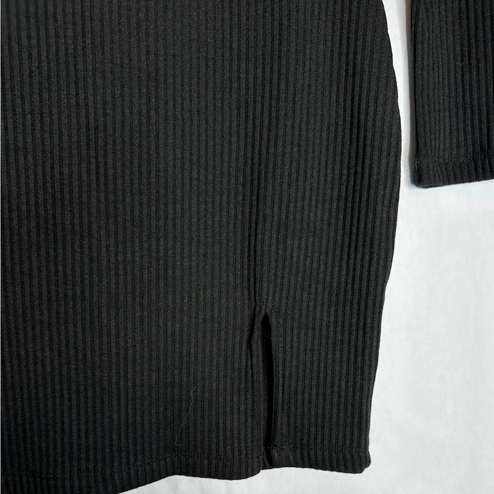 Princess Polly Kehlanae Ribbed Mini Dress in Black Mock Neck Size US 2 - Picture 12 of 15